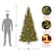 7.5 ft. Pre-lit Hinged Aspen Spruce Slim Artificial Christmas Tree, Clear Lights